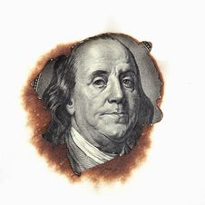Burning Dollar Bill Royalty Free Stock Photography Burning Dollar Bill Royalty Free Stock Photography