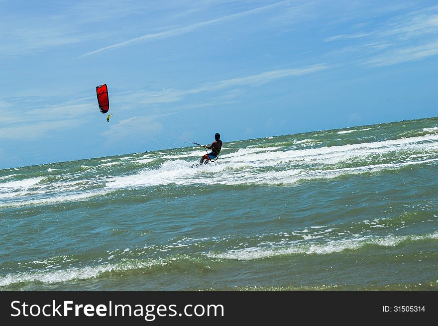 Sport surf summer sea kite. Sport surf summer sea kite