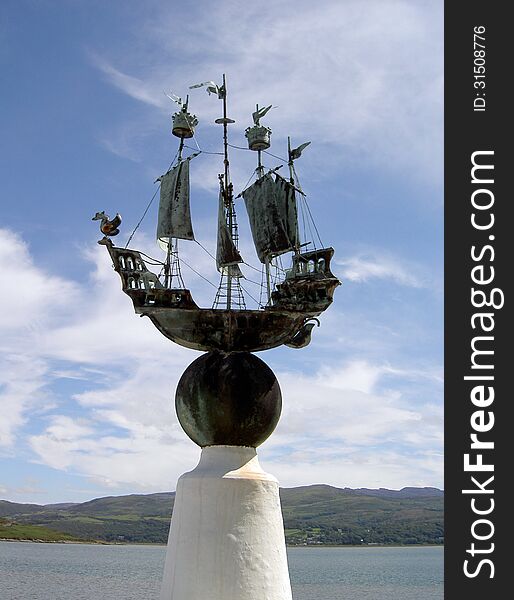 Portmeirion Sculpture Quayside North Wales