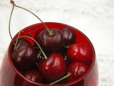 Red Cherries Stock Photo