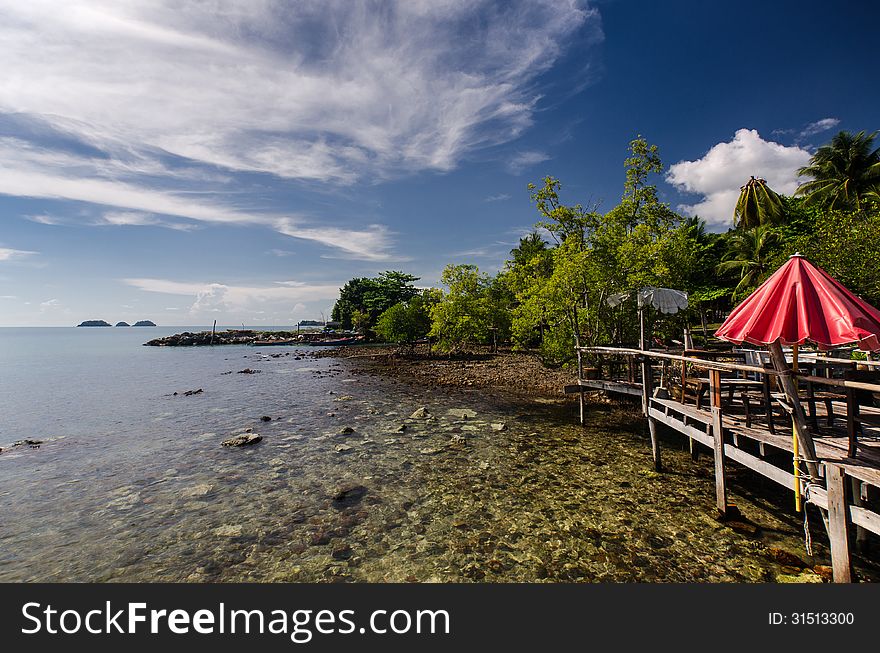 Tropical hotel at island Koh Chang , Thailand. Tropical hotel at island Koh Chang , Thailand