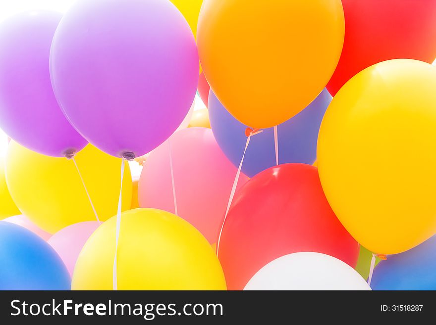Image of Multicolored Balloon Background