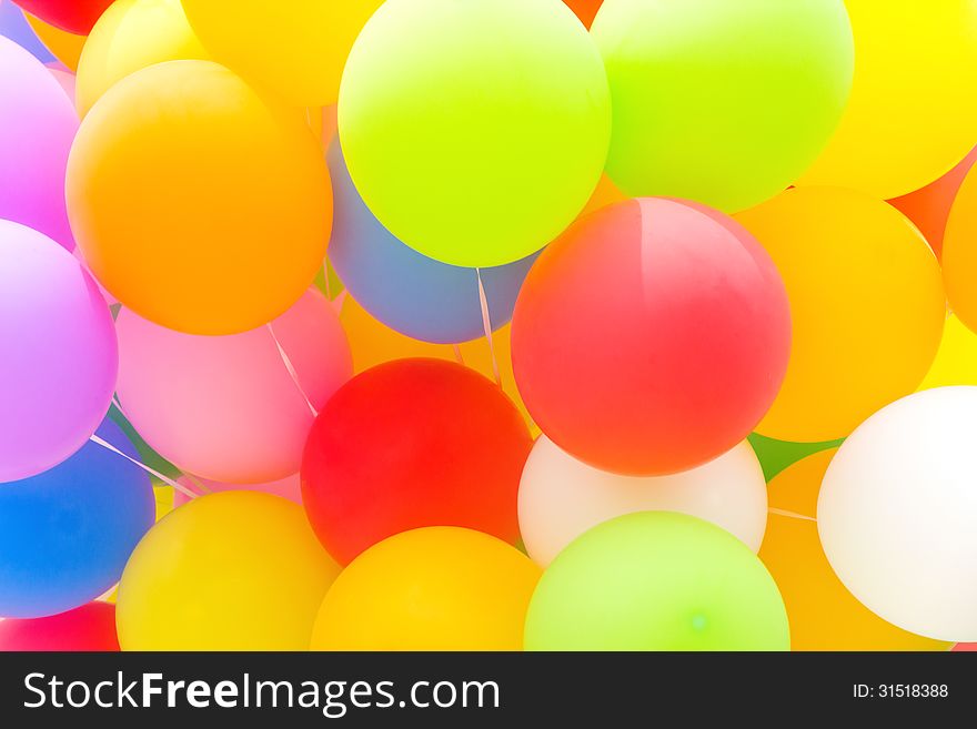 Multicolored Balloon Background