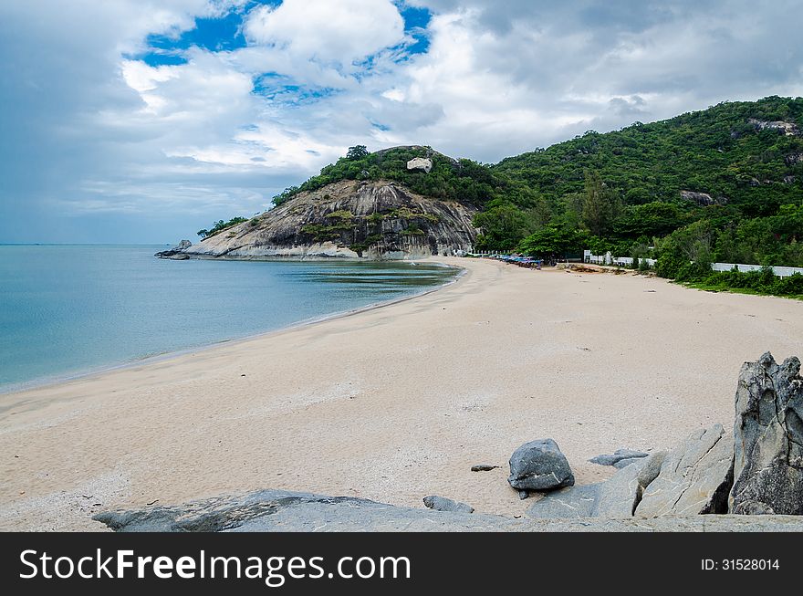 Rock On The Beach At Khao Tao