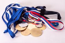 Gold And Silver Medals Stock Images Gold And Silver Medals Stock Images
