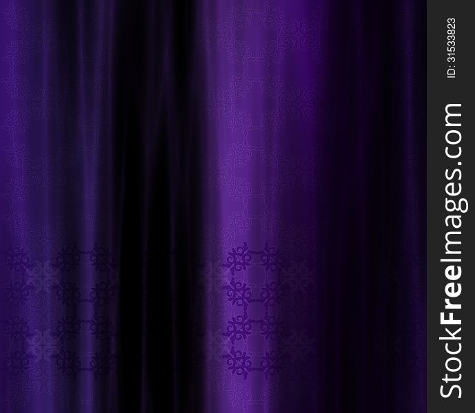 Violet Decorative Curtain
