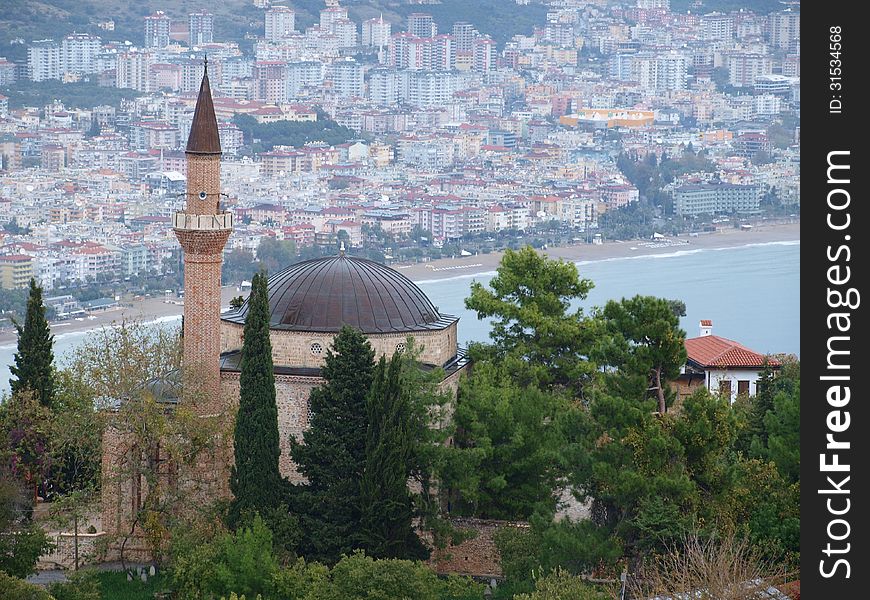 Mosque with views of the city