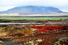 Icelandic Lendscape: Ground And Volcano Stock Photos Icelandic Lendscape: Ground And Volcano Stock Photos