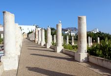 Palace Of Estoi Garden Colonnade, A Work Of Romantic Archi Stock Image Palace Of Estoi Garden Colonnade, A Work Of Romantic Archi Stock Image