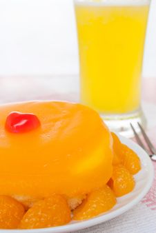 A Fresh Orange Cake Stock Images A Fresh Orange Cake Stock Images