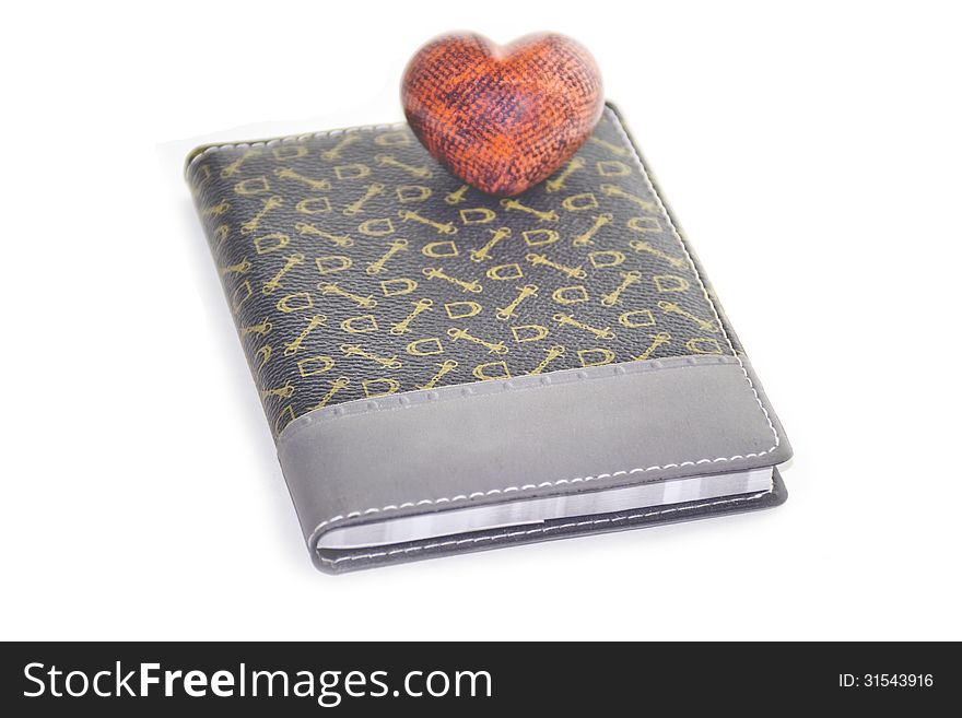 Notepad and heart