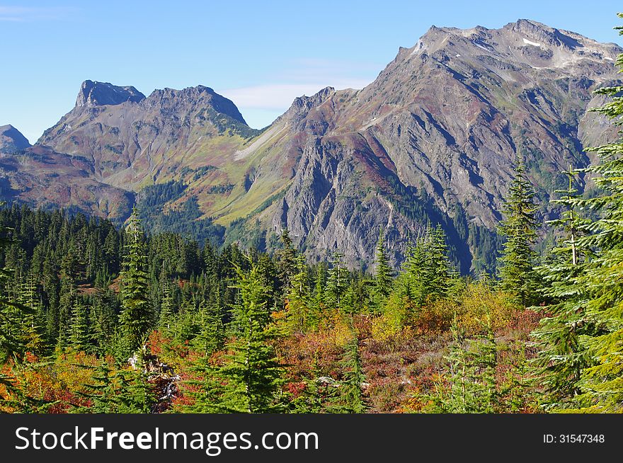 Cheam ranges, a mountain range in BC Cascades. Canada