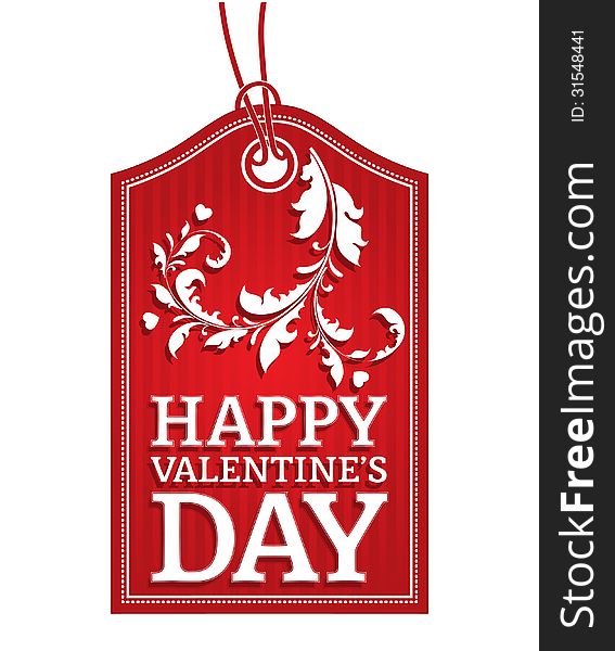 Happy Valentine s Day Label