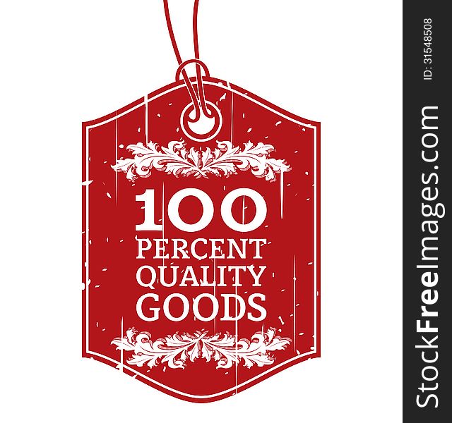 100 Percent Quality Goods - illustration. 100 Percent Quality Goods - illustration