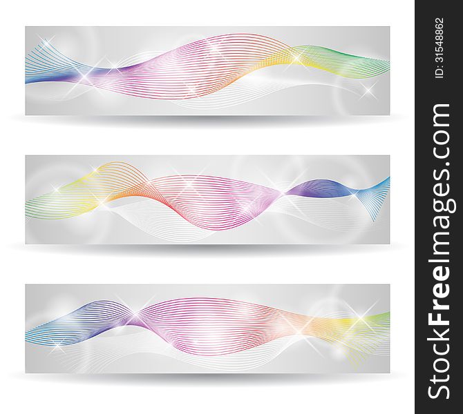 Vector Set of Abstract Banners