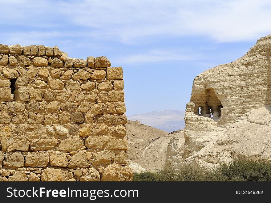 Ancient ruins of Zohar fortress in Judea desert, Israel. Ancient ruins of Zohar fortress in Judea desert, Israel.