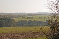 Lone Rider Stock Photo