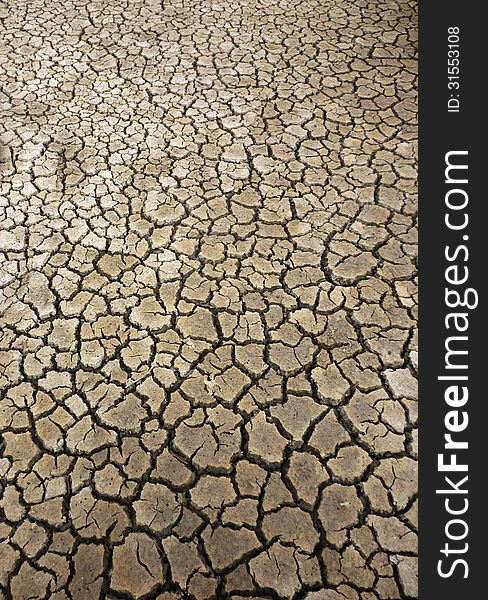 Cracked Ground for Background with Natural Drought Theme juwana indonesia