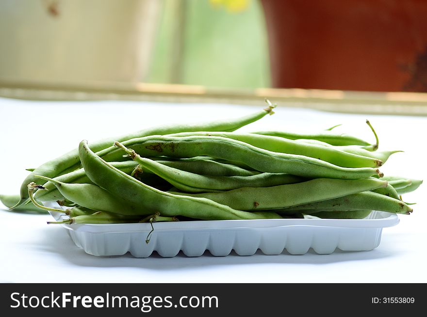 green beans are vegetables common in the market planted in spring summer and autumn. green beans are vegetables common in the market planted in spring summer and autumn