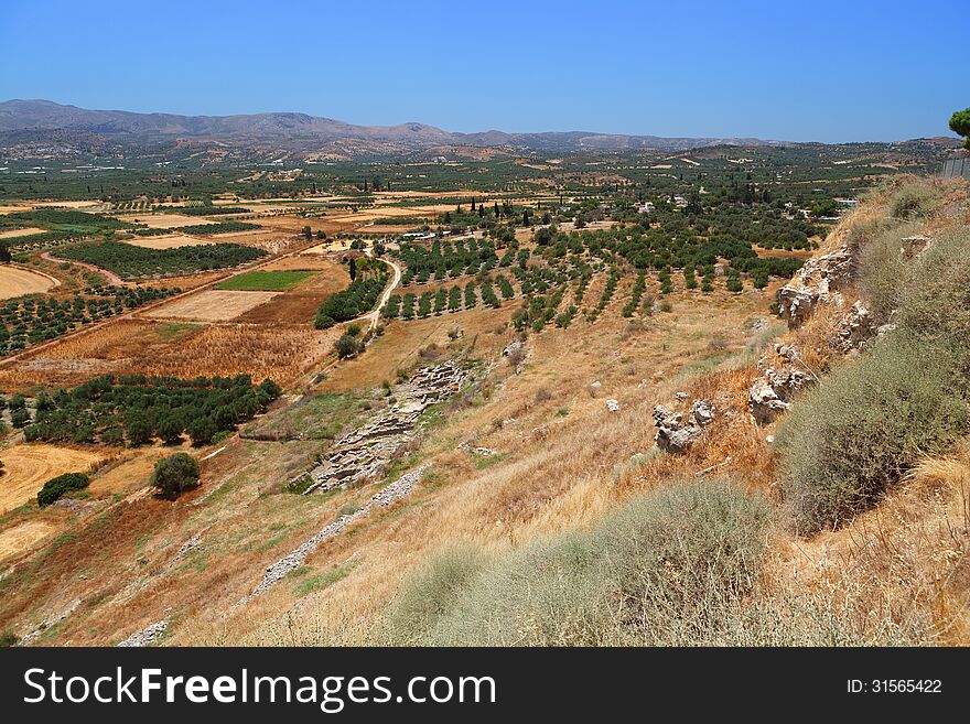 Amazing landscape of Crete island. Greece.