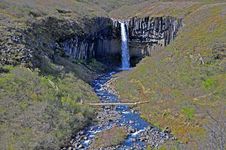 Svartifoll Waterfall In Iceland Royalty Free Stock Photography Svartifoll Waterfall In Iceland Royalty Free Stock Photography