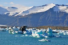 Blue Icelandic Gracier Stock Photography Blue Icelandic Gracier Stock Photography
