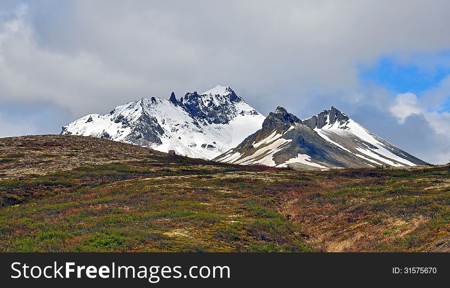 Icelandic peaks and soil
