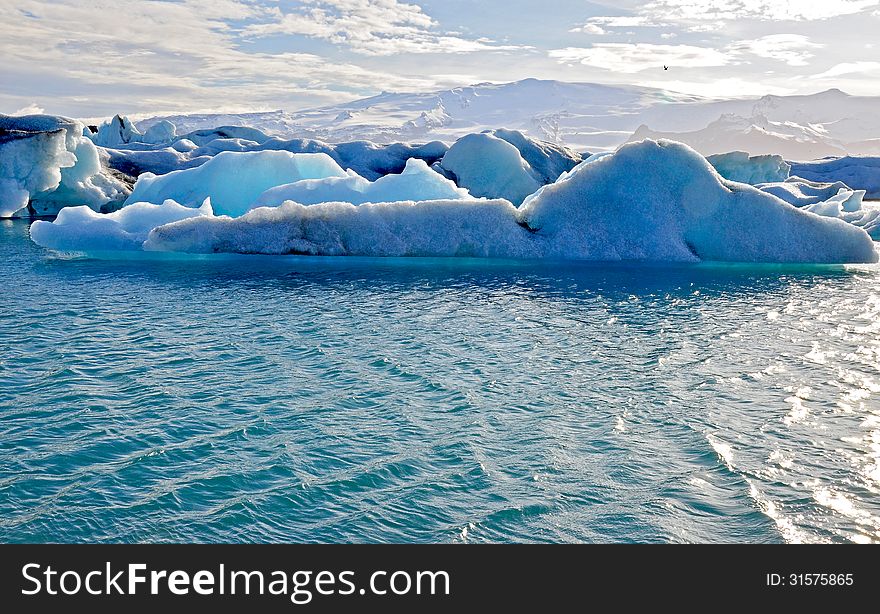 Magic blue icelandic icebergs, Jokulsarlon. Magic blue icelandic icebergs, Jokulsarlon