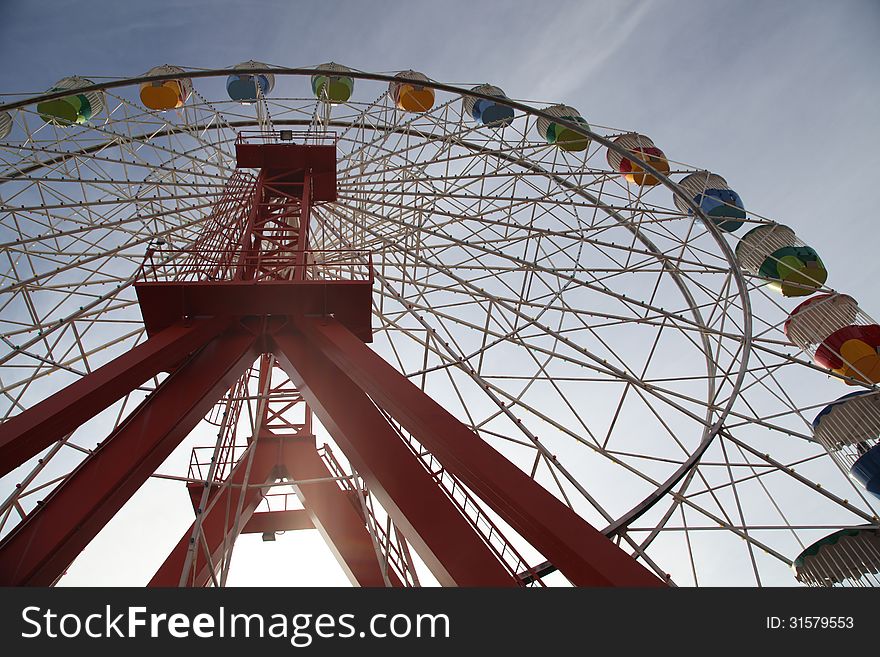 Ferris Wheel in Lunar Park of Sydney