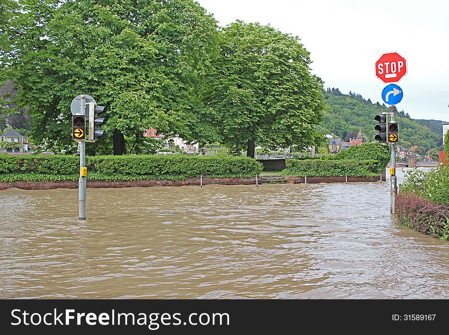 Flood in Heidelberg