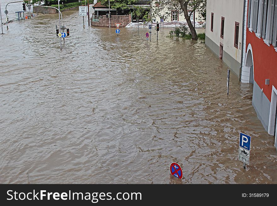 Flood in Heidelberg