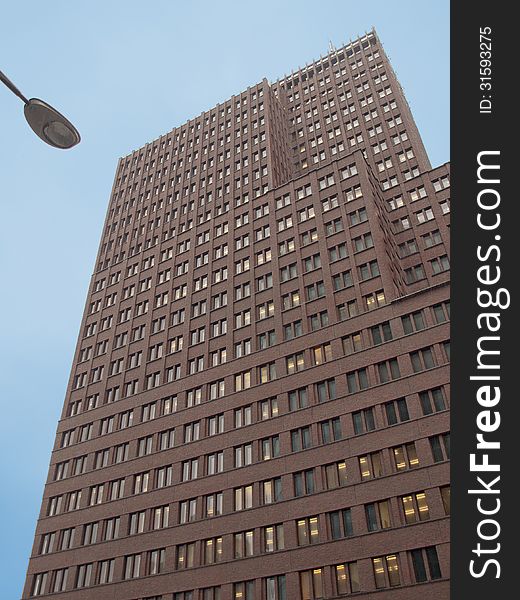 Detail of a modern building in Berlin