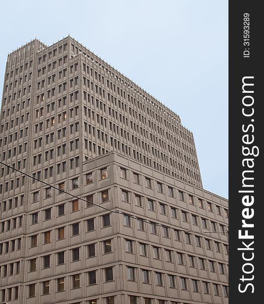 Detail of a modern building in Berlin