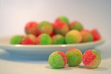 Plate Of Coloured Boiled Sweet Royalty Free Stock Photo Plate Of Coloured Boiled Sweet Royalty Free Stock Photo