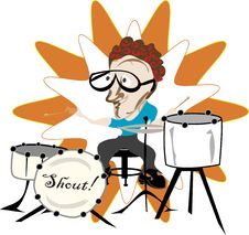 Drummer In The Band Royalty Free Stock Photo Drummer In The Band Royalty Free Stock Photo
