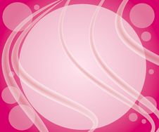 Pink Bubbles Swirls Background Stock Photography