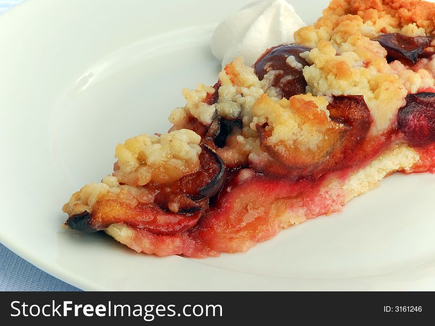 Gourmet fruit cake - plum cake