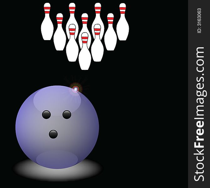 A vector representing a bowling game