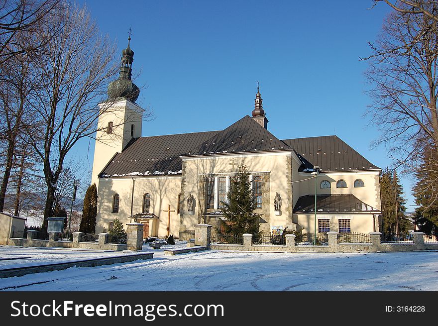 Church in a small town in north of Slovakia