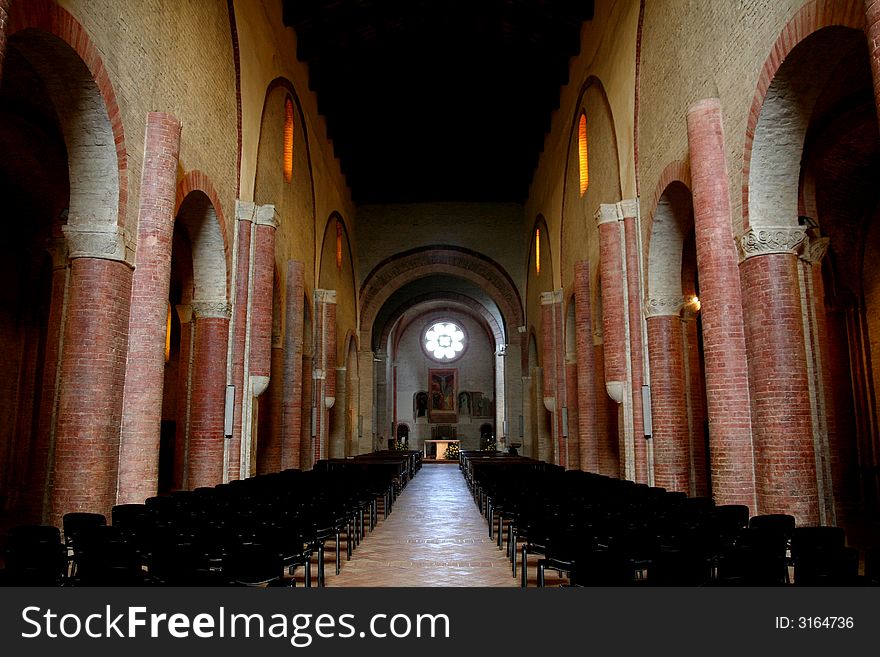 Church -  Abbey Chiaravalle di Fiastra - Tolentino - Marche - Italy