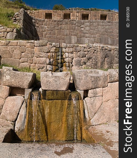 Tambomachay, ruins from the ancient Incas, Cuzco, Peru
