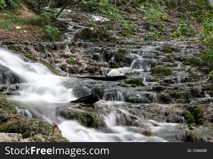 A beautiful little waterfall. Taken at the Plitvice Lakes Croatia - a UNESCO World Heritage Site.