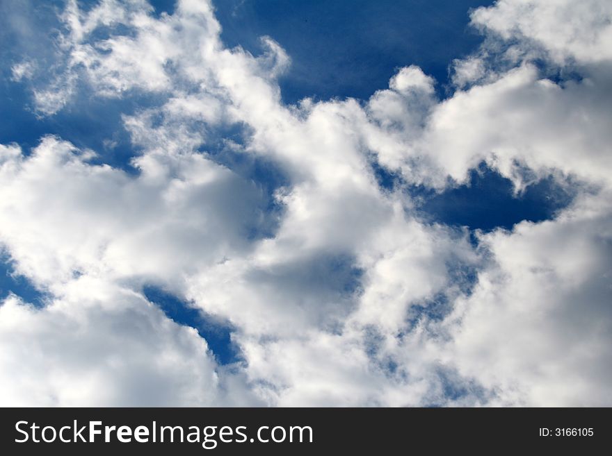 Clouds in the sky. Beautiful nature at its best. Ideal for backgrounds.