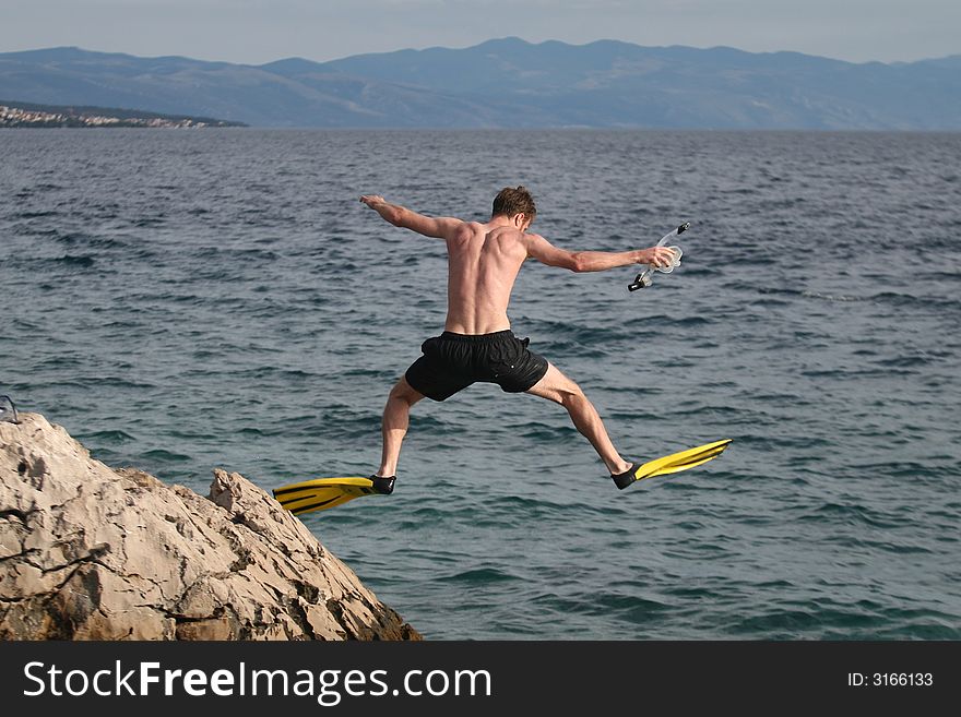 Young Diver