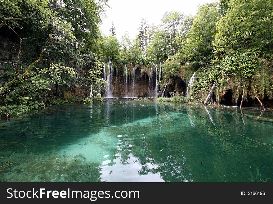 A beautiful waterfall. Taken at the Plitvice Lakes Croatia - a UNESCO World Heritage Site. A beautiful waterfall. Taken at the Plitvice Lakes Croatia - a UNESCO World Heritage Site.