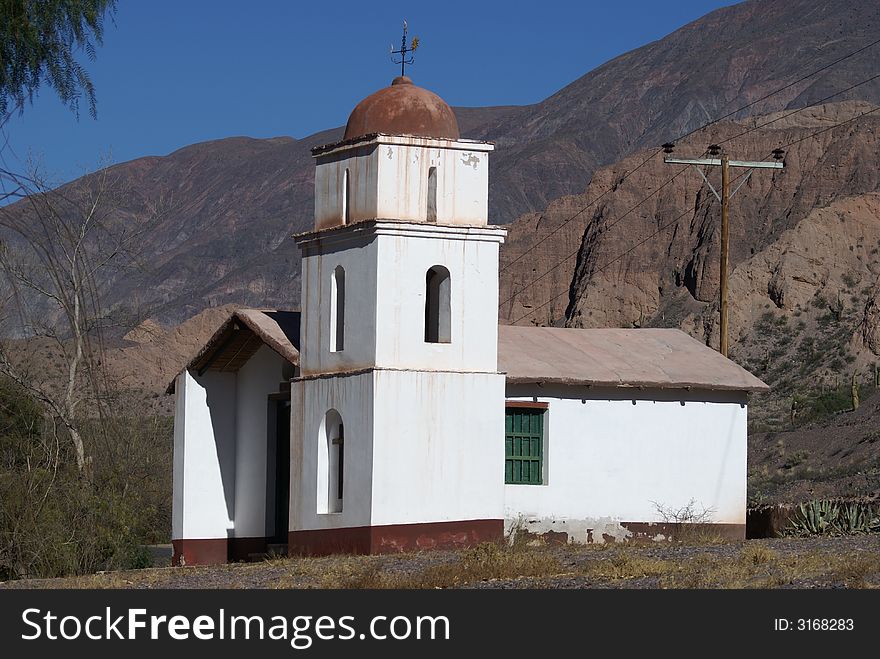 Very old and small church in northern argentina