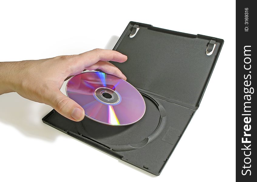 Hand put DVD in case - 2