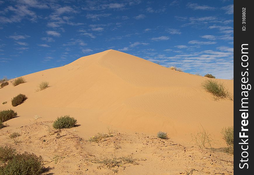 A sand Dune in near Birdsville in Outback Queensland, Australia. A sand Dune in near Birdsville in Outback Queensland, Australia.