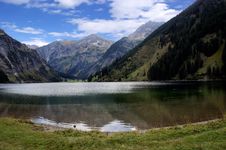 The Vilsalpsee In The Tannheim Valley In Tyrol Stock Images
