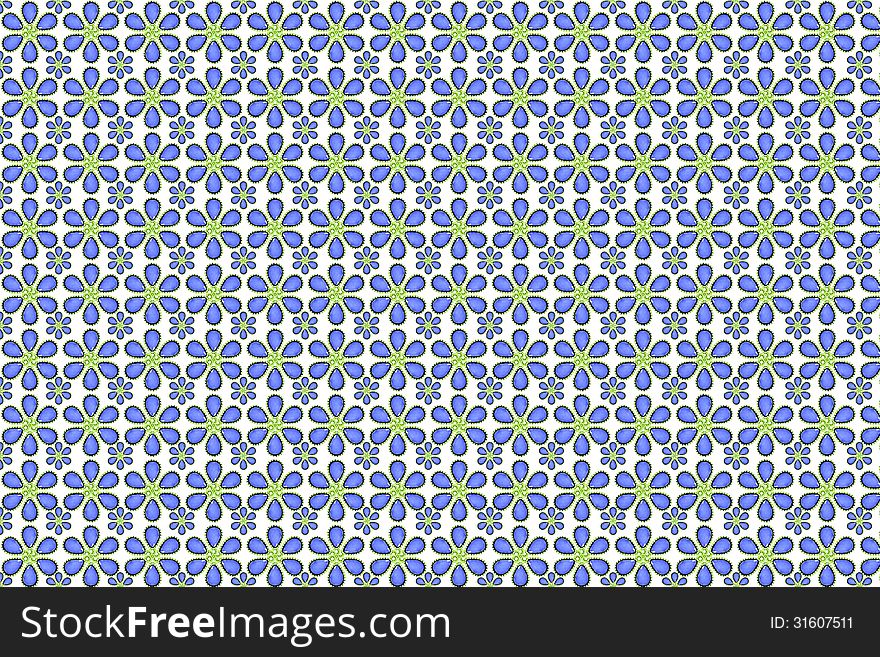 Luxury Flower Background Pattern in blue and white colors. Luxury Flower Background Pattern in blue and white colors.